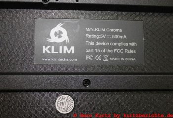Tastatur KLIM Chroma - QC Siegel